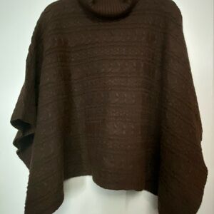 Rachel Zoe Chocolate Knit Poncho